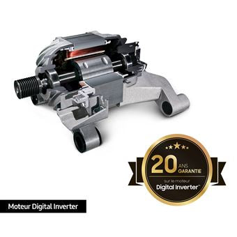 Lave-linge hublot Samsung WW90CGC04DAE 9 kg Blanc