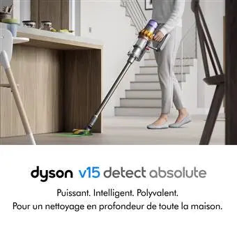 Aspirateur balai Dyson V15 Detect Absolute Gris et Violet - Daxaminus