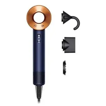 Sèche-cheveux Dyson Supersonic cheveux raides à ondulés Bleu de Prusse Cuivre - Daxaminus